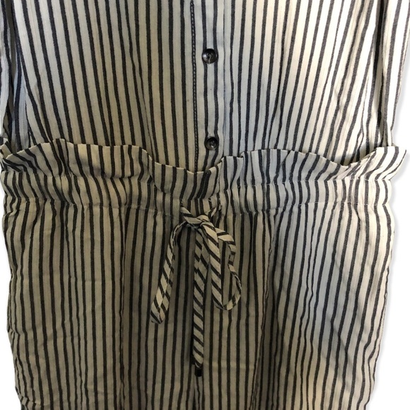 Splendid Yarn Dye Stripe Jumpsuit in Natural & Navy - Picture 7 of 10